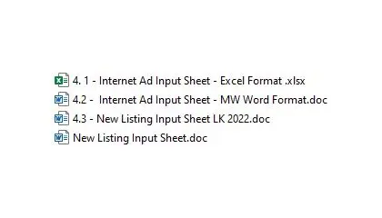 A sheet of paper with several different types of information.