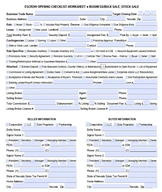 A form that has been written to fill out.