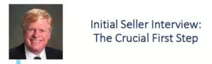 A blue and white logo for initial selling the crucible.