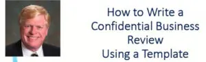 A picture of the words how to be confident in business using a video.