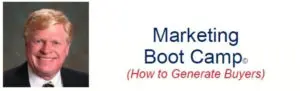 A picture of the logo for marketing boot camp.