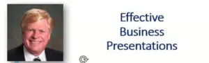 A business presentation with the words effective presentations written in front of it.