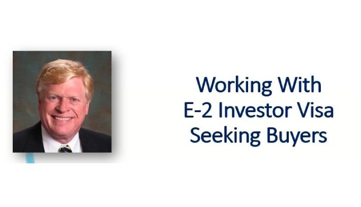 A picture of an investor with the words " working well e-2 investors seeking business."